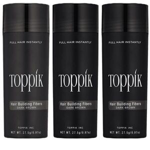 Toppik (pack of 3) black / Brown/grey/ Red Hair Fibers new and sealed